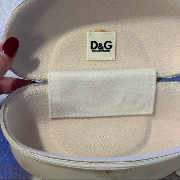 Vintage Authentic Dolce & Gabbana Sunglasses Model 8037B 501/8G With Case & Rag